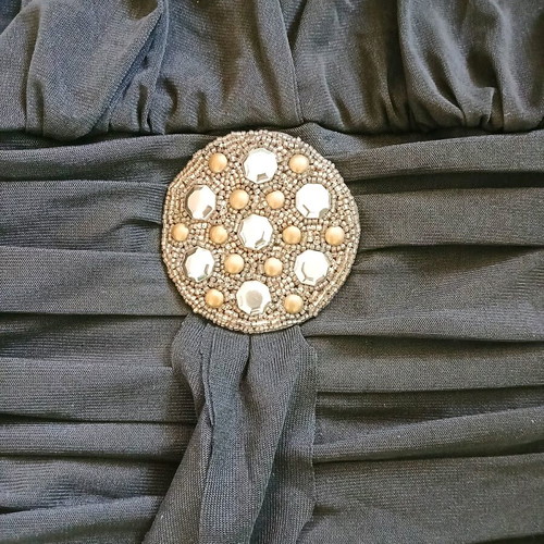 Unique halterneck corset size M/L like new, black