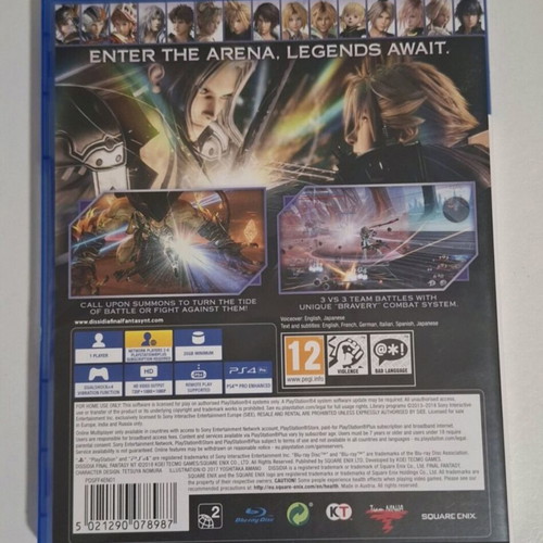 Dissidia NT PS4 game used