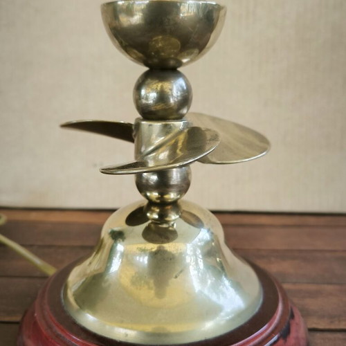 Bronze table nautical lamp ''Propeller'' used