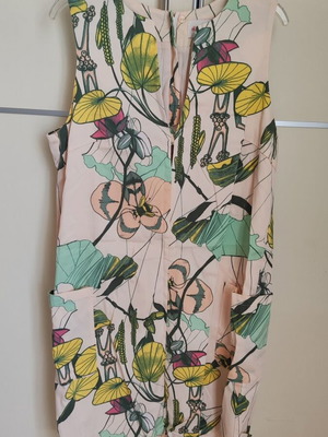 Αμάνικο φόρμα H&M midi μεταχειρισμένο, πολύχρωμο, μέγεθος XXL 44
