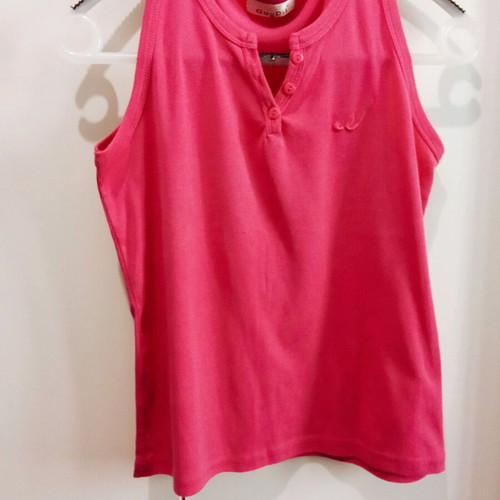 GuoDil sleeveless pink women's blouse used, size M