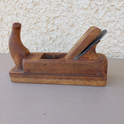 Wooden plane used, antique woodworking tool