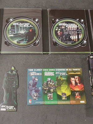 Tom Clancy's Splinter Cell PC game μεταχειρισμένο, 3 CDs, manual