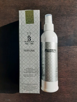 Black Oud Powdrey perfume like new, authentic eau de toilette