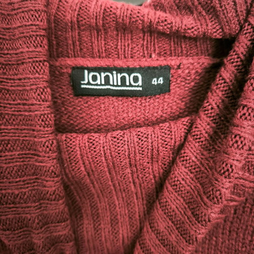 Women's knitted sweater dress burgundy size 44 like new