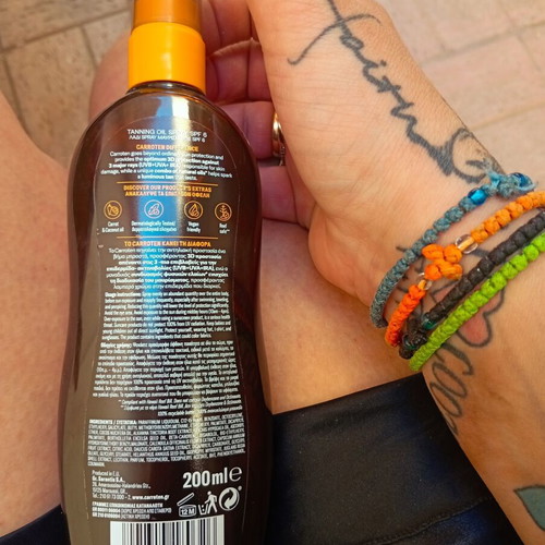 Carroten 6 SPF tanning oil spray 200 ml new