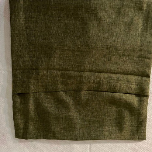 Decorative embroidered pillowcase in olive shade, new, boho ethnic design
