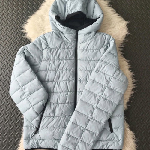 Men's light blue puffer jacket Bershka size M new