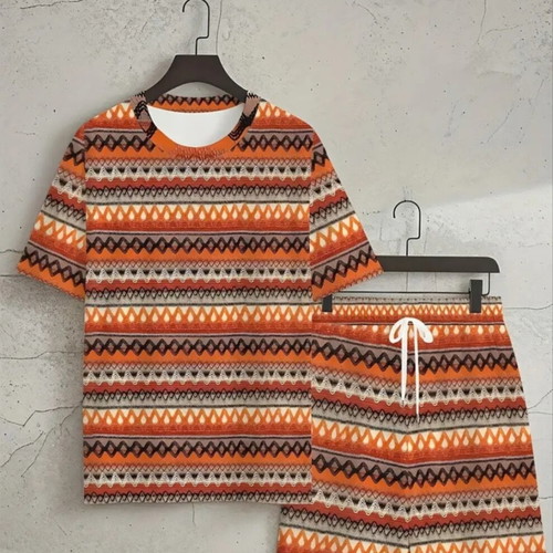 Set with shirt and shorts new with design, size L