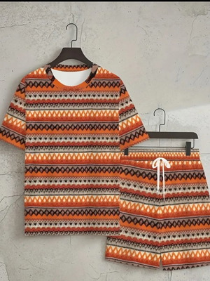 Set with shirt and shorts new with design, size L