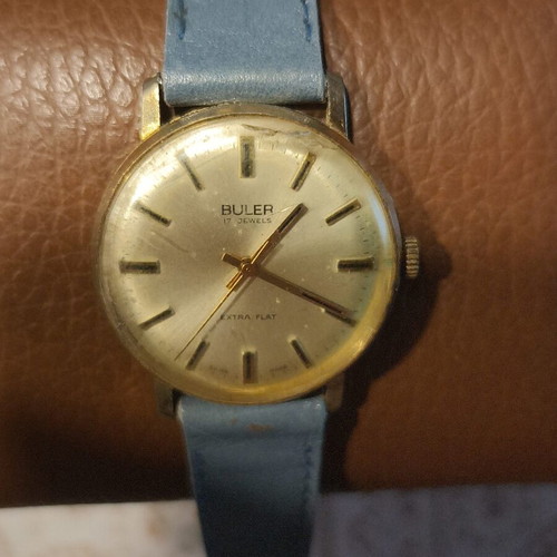 Buler Extra Flat 17 Jewels Swiss Made Vintage Mechanical Watch