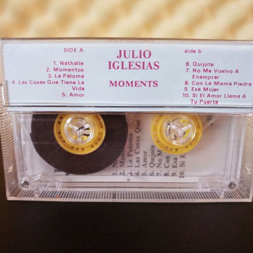 Julio Iglesias Moments audio album used, cassette