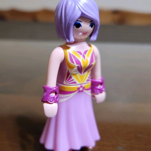Playmobil Fairy Princess 2017 used with purple hair and pink dress