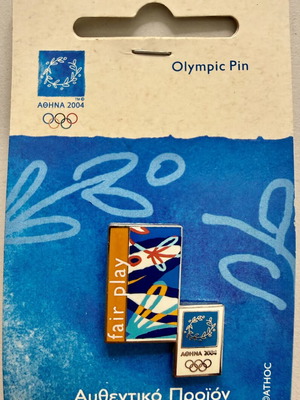 Fair Play Olympic Pin new, limited edition 20,000 Athens 2004