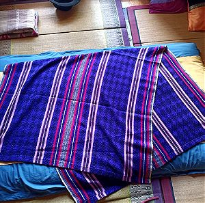 Κουβέρτα χειροποίητη λεπτή υφαντή απο Ταυλάνδη, 1,20 x 1,90