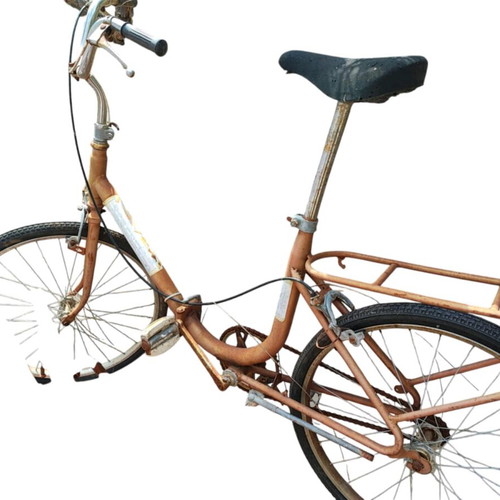 Vintage bicycle used, red mountain type