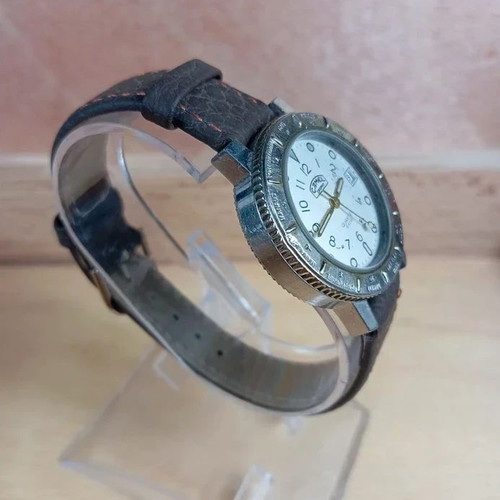 Camel Trophy Vintage Quartz Watch used, unisex, brown and silver