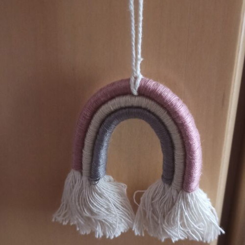 Macrame rainbow small decorative new