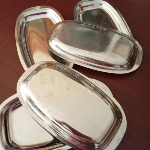 Stainless Steel 18/8 Serving Platters Set of 5 like new