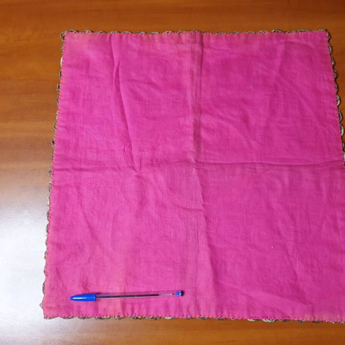 Ottoman turban cover used, embroidered with gold thread