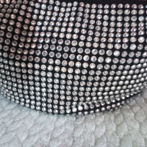 Zara black shoulder bag with studs and strass like new