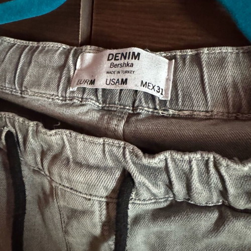 Bershka gray denim joggers like new, size M