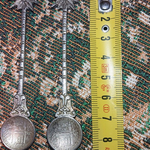 Old spoons with Arabic motifs like new