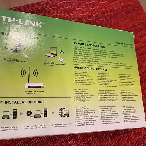 Tp-Link TL-WN722N Network Adapter USB used, Wi-Fi 150 Mbps