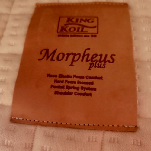 King Koil Morpheus Plus mattress used with integrated topper 1.80x2m