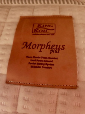 King Koil Morpheus Plus mattress used with integrated topper 1.80x2m
