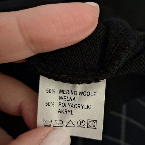 Woolen women's turtleneck sweater like new, black, XXL
