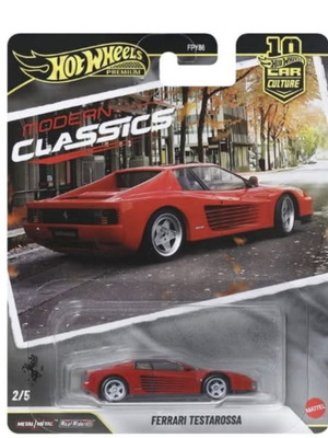 Hot Wheels Ferrari Testarossa Premium model car