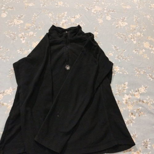 Crane fleece blouse size M used, black