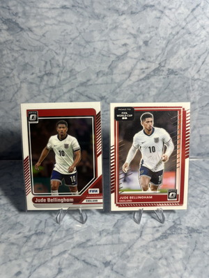 Jude Bellingham England Donruss Optic Variation 2 card lot 2024-2026