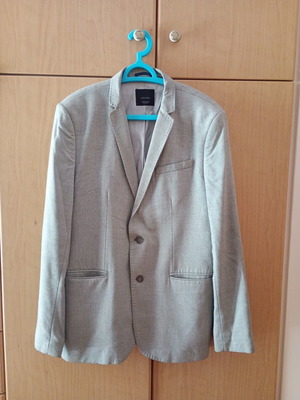 Zara men's summer jacket like new, light gray