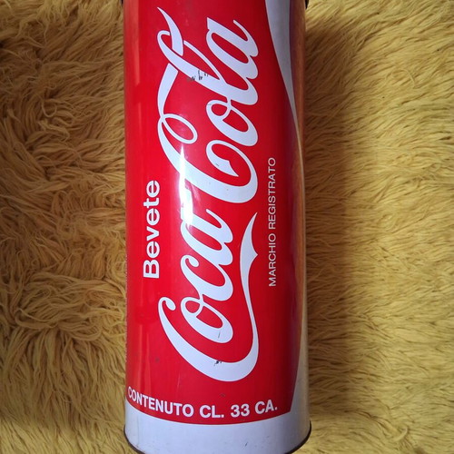 Vintage Coca-Cola Metal Umbrella Stand Used, 1970s