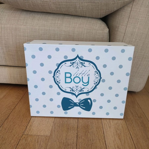 Paper storage box new with little boy theme
