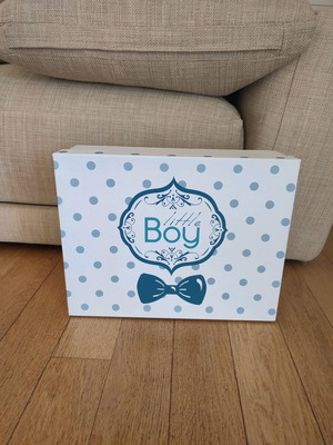 Paper storage box new with little boy theme
