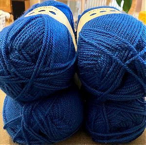4 κουβάρια νήμα για πλέξιμο Paitnbox Yarns Simply DK Sailor Blue πακέτο