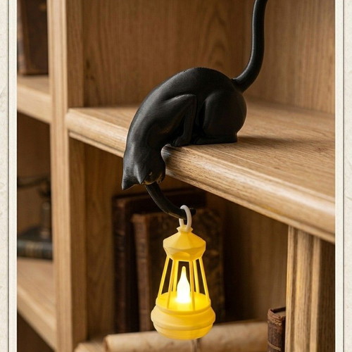 3D Maker decorative black cat lantern new