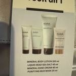 Ahava gift set καινούργιο με mineral body lotion, liquid dead sea salt, mineral hand cream, purifying mud mask