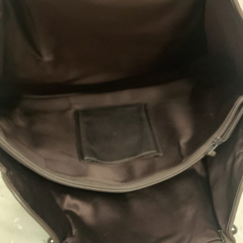 Renaud Pellegrino Paris leather and suede brown handbag like new