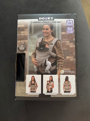 Dooky Classic Urban Comfort Baby Carrier Black New, max weight 15kg