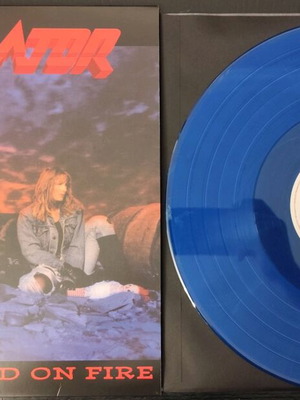 Annihilator Set The World On Fire LP mint, limited edition, blue