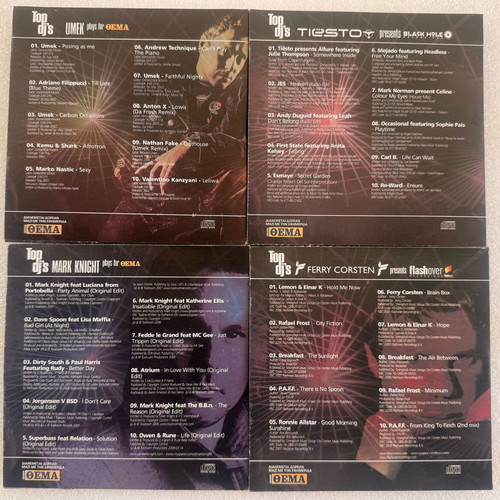 Top DJ's 8 CDs used electronic genre