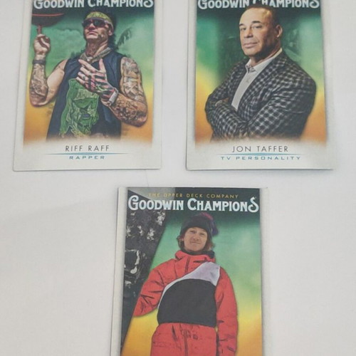 2021 Upper Deck Goodwin Champions card set, 3 pieces