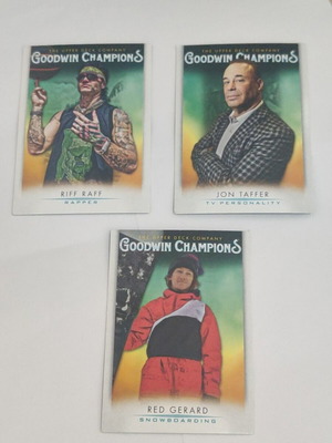 2021 Upper Deck Goodwin Champions card set, 3 pieces