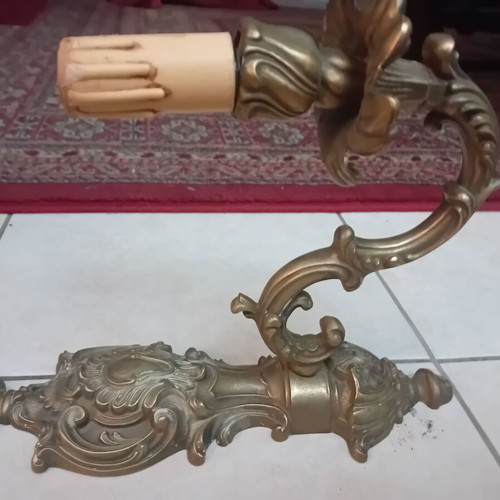 Large brass applique like new, solid, antique