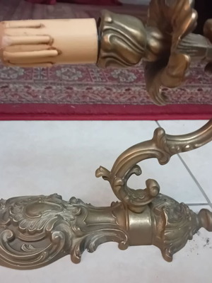 Large brass applique like new, solid, antique