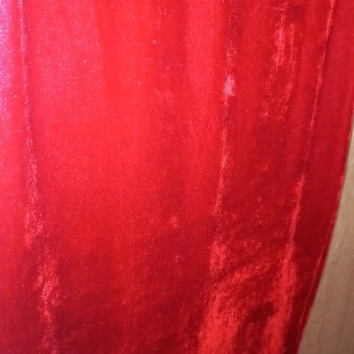 Velvet red dress new, one size, short sleeve